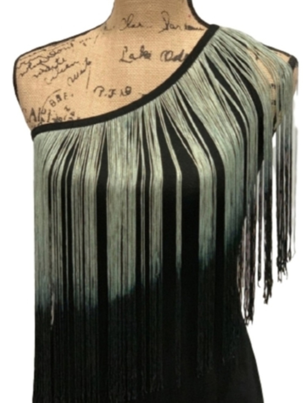 Zara One Shoulder Fringe Dress - Picture 4 of 7